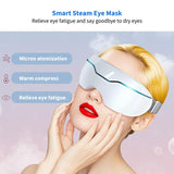 Eye Steamer for Dry Eye,Portable Warm Compress for Eyelid with 2 Levels Adjustable Steam，with Heated and Warm，Relieves Dry Eyes, Stye, and Puffiness