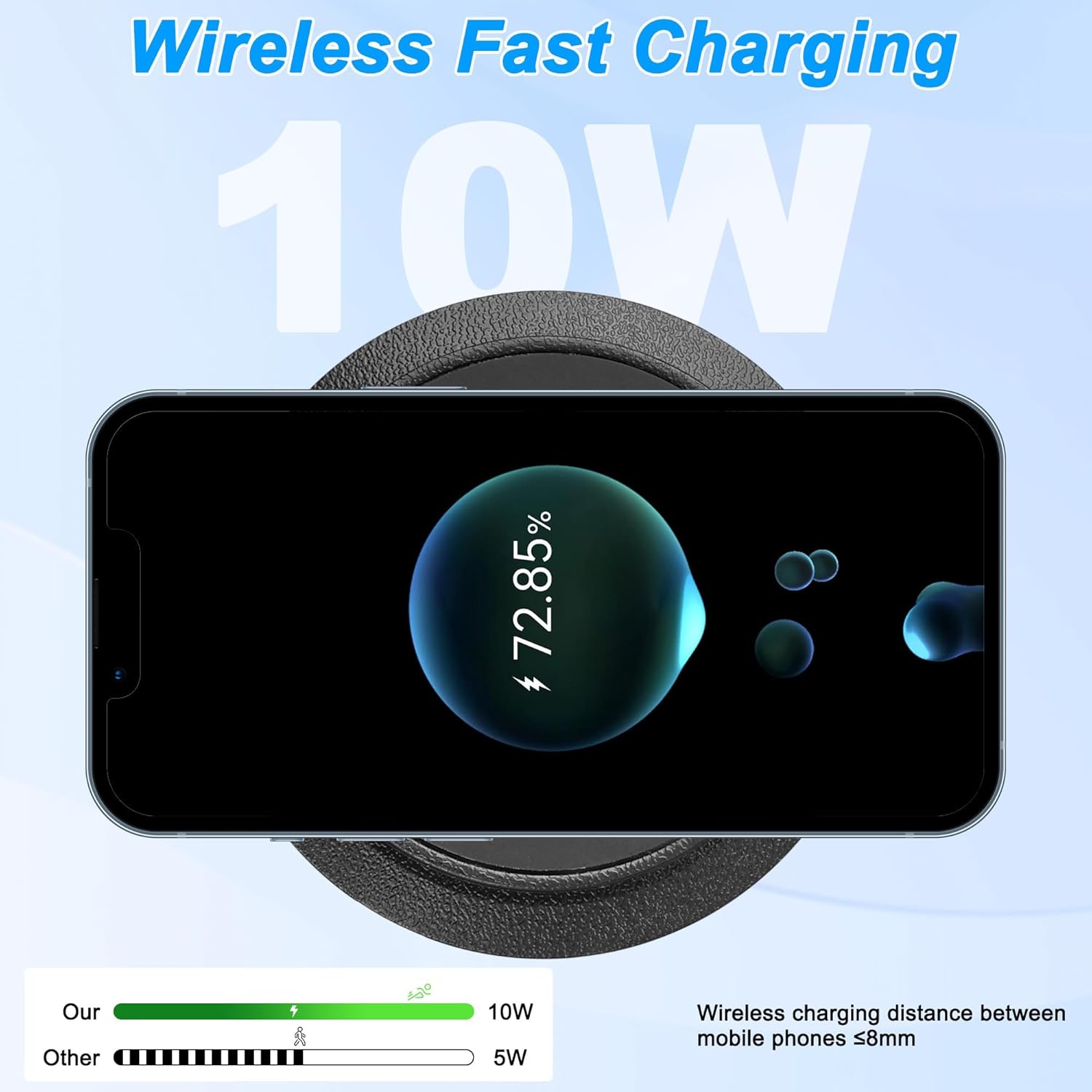 Desktop Embedded Wireless Charger 3-in-1 Multifunctional Pop-Up 10W Fast Charging Wireless Charger USB Desktop Charger Dual USB Charging