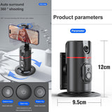 Auto Tracking Phone Holder,360° Rotation Phone Camera Mount Smart Shooting Tracking Holder with Remote Selfie Stick for iPhone Android Stabilizer