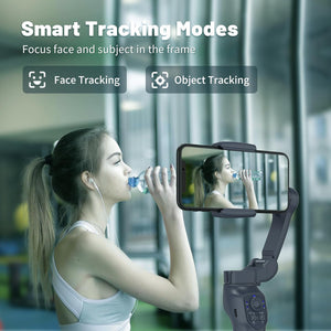 Gimbal stabilizer for iPhone, Phone Stabilizer for Video Recording with Face/Object Tracking, 3-Axis Gimbal for Android & iPhone 15 Pro