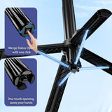 Smartphone Gimbal Stabilizer, 360° Rotation Single Axis Stabilizer with Light Remote Control for iPhone Andriod, 4 in 1 Selfie Stick Tripod for Vlog Live