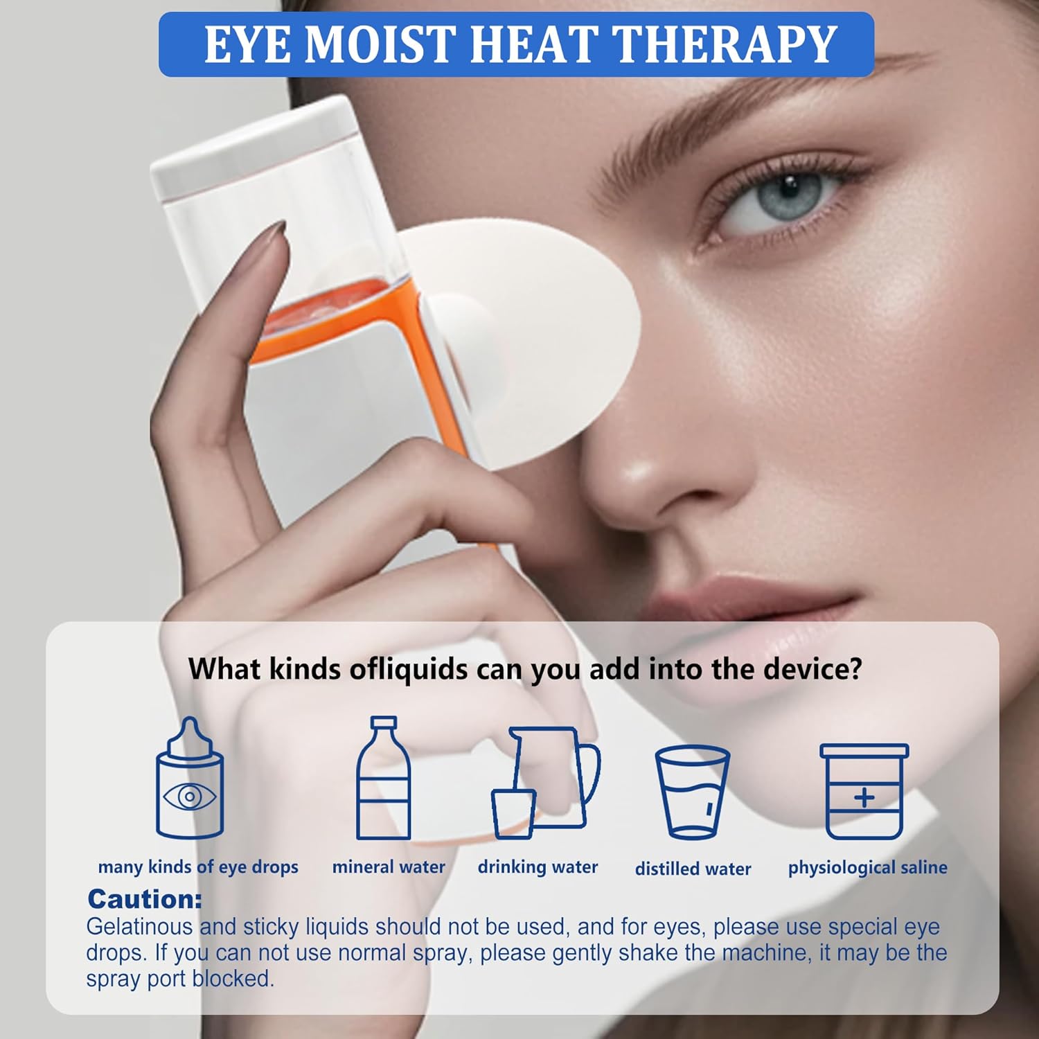 Heated Nano Mist | Eye and Face Humidifier | Face Steamer | Nano Steam Therapy for Dry and Tired Eyes | USB-C Charging, Office and Travel Portable